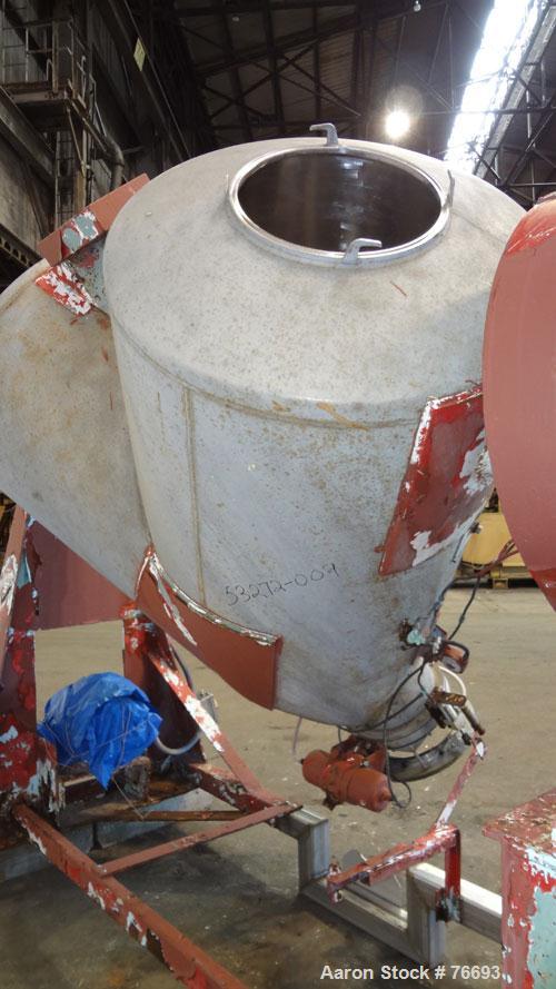 Used Stainless Steel Patterson-Kelley 50 Cubic Foot Twin Shell Dry Blender