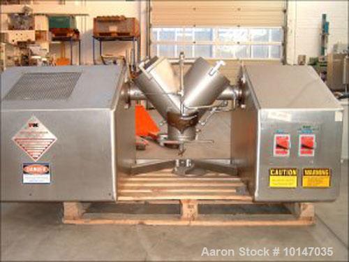 Used Patterson Kelley Twin Shell Dry Blender, total capacity 0.38 cubic feet (11 liter)