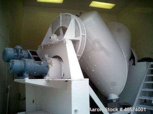 Used Patterson Kelley 60 cubic foot “V” blender.  This blender was originally designed with capabilities for a vacuum dryer/processor.  The last owner ran the unit strictly for pharmaceutical blendin...