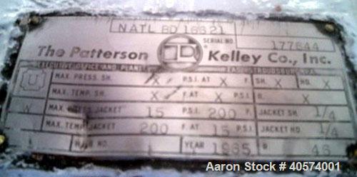 Used Patterson Kelley 60 cubic foot “V” blender.  This blender was originally designed with capabilities for a vacuum dryer/processor.  The last owner ran the unit strictly for pharmaceutical blendin...