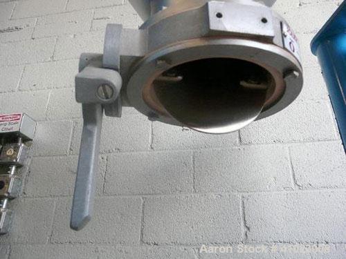 Unused-Patterson Kelley 3 Cubic Foot Crossflow Twin Shell V-Blender. This late model unit features the latest stand and shell design, 3 cubic foot working capacity, stainless steel shell, 290 lbs per...