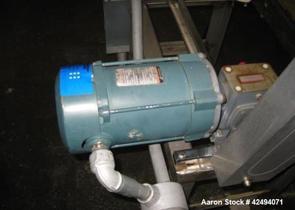 Used 8 quart Patterson Kelley twin shell blender, stainless steel construction, on stand with .25 hp, 115 volt shell drive, serial# LB7505. PRICE INCLUDES A 15% BUYERS PREMIUM