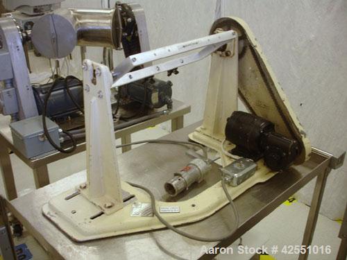 Used Patterson-Kelley 4 Quart (0.13 Cubic Feet) Yolk Style Blender with drive, and plastic shell