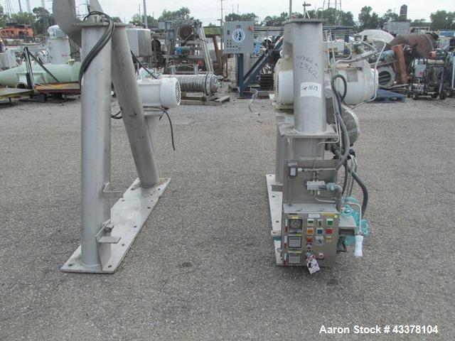 Used Patterson-Kelley 75 Cubic Feet Twin Shell Blender. Stainless steel construction, rated for 50 pounds a cubic foot maximum material density, provision for high speed bar less bar and internals dr...