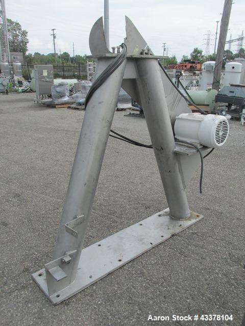 Used Patterson-Kelley 75 Cubic Feet Twin Shell Blender. Stainless steel construction, rated for 50 pounds a cubic foot maximum material density, provision for high speed bar less bar and internals dr...
