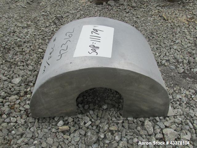 Used Patterson-Kelley 75 Cubic Feet Twin Shell Blender. Stainless steel construction, rated for 50 pounds a cubic foot maximum material density, provision for high speed bar less bar and internals dr...