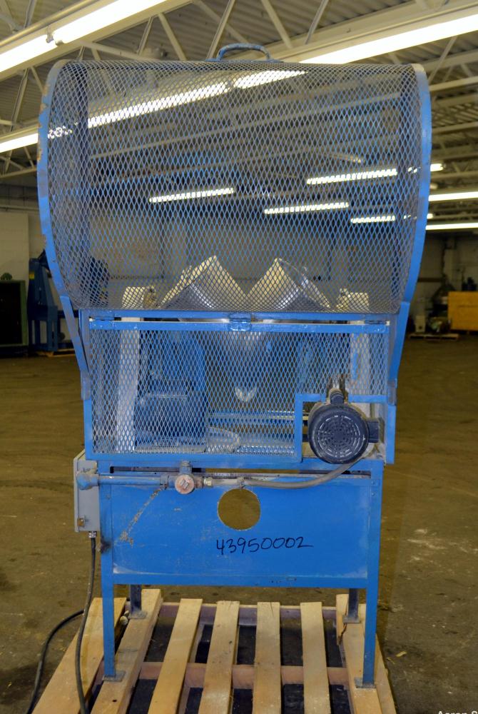 Used Patterson-Kelley Twin Shell Liquid Solids Blender, 0.52 Cubic Foot Capacity (16 Quart), 304 Stainless Steel.  (2) 9-1/2" Diameter charge ports with quick release covers.  (1) Intensifier bar, dr...