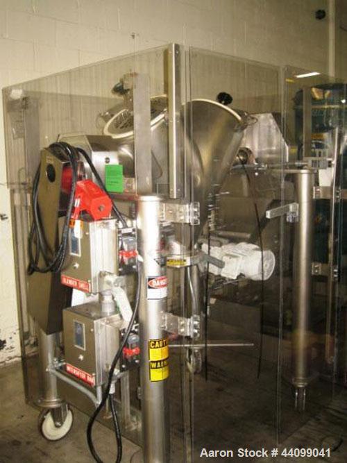Used Patterson-Kelley Twin Shell Dry Blender, 2 Cubic Feet, Stainless Steel. 60 Pounds a cubic foot maximum material density, standard charge ports with covers. 1hp Bar dive, 2hp, 230/460 volt shell ...