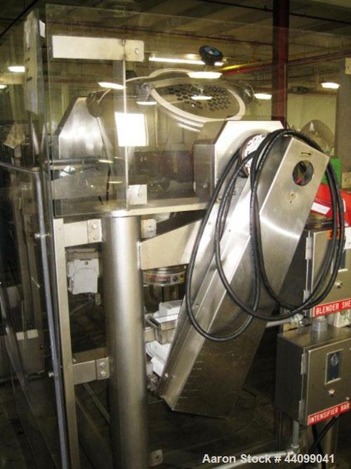 Used Patterson-Kelley Twin Shell Dry Blender, 2 Cubic Feet, Stainless Steel. 60 Pounds a cubic foot maximum material density, standard charge ports with covers. 1hp Bar dive, 2hp, 230/460 volt shell ...