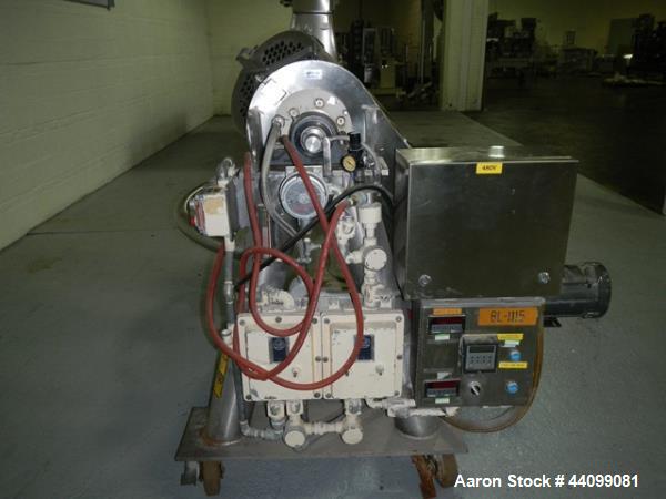 Used Patterson Kelley twin shell blender, 2 cu ft stainless steel construction