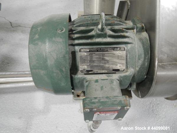 Used Patterson Kelley twin shell blender, 2 cu ft stainless steel construction