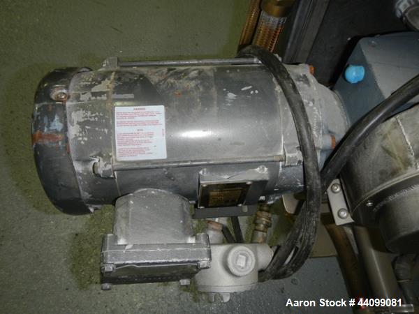 Used Patterson Kelley twin shell blender, 2 cu ft stainless steel construction