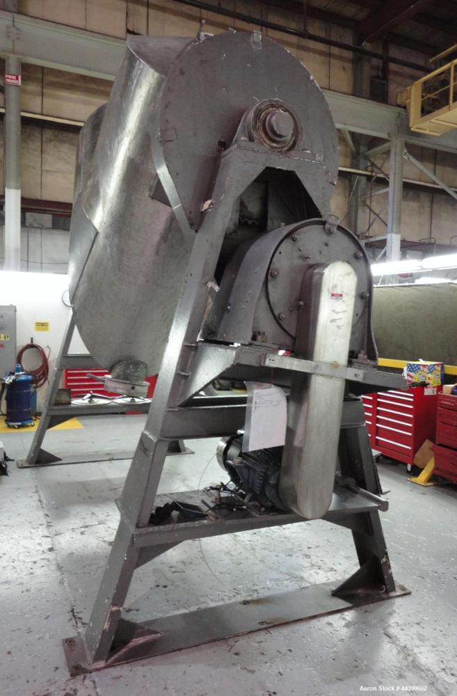 Used Stainless Steel Patterson-Kelley Twin Shell Dry Blender, Approximate 100 C