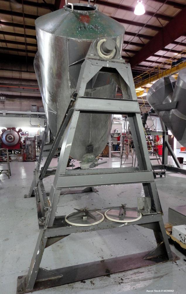 Used Stainless Steel Patterson-Kelley Twin Shell Dry Blender, Approximate 100 C