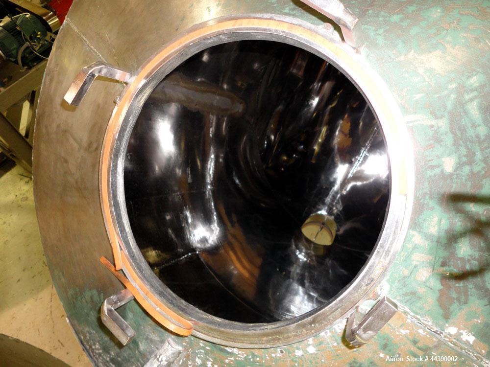 Used Stainless Steel Patterson-Kelley Twin Shell Dry Blender, Approximate 100 C