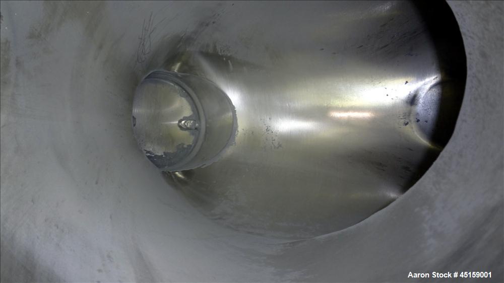 Used Stainless Steel Patterson Kelley Twin Shell Cross Flow Blender, 1 Cubic Fe