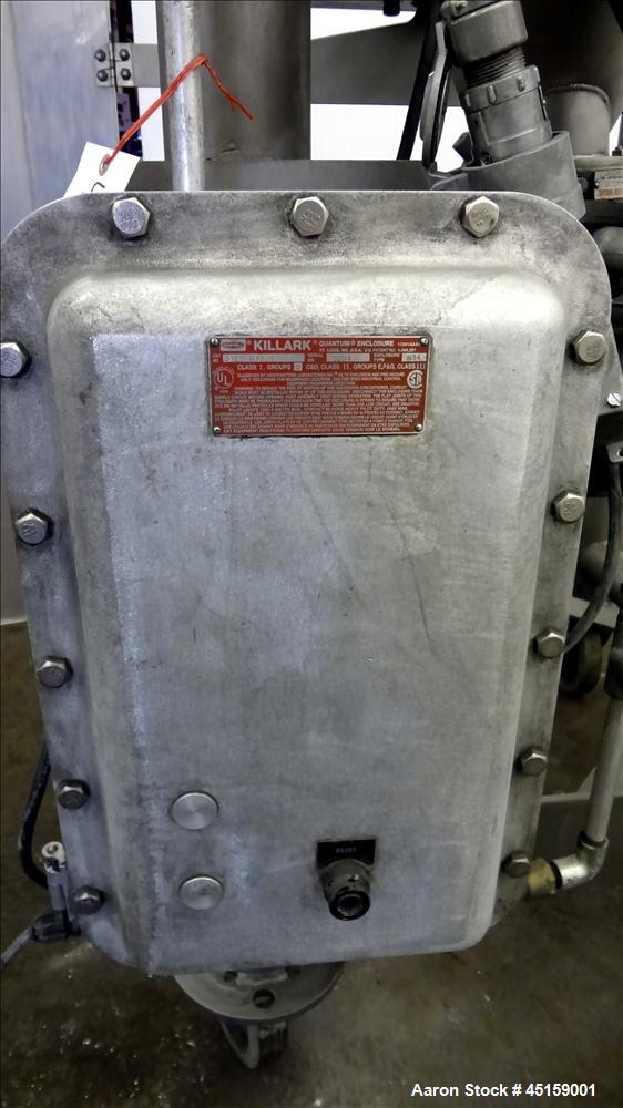 Used Stainless Steel Patterson Kelley Twin Shell Cross Flow Blender, 1 Cubic Fe