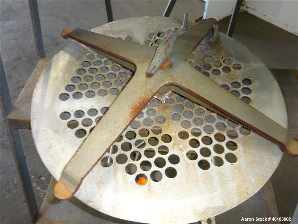Used Twin Shell Blender, Approximate 20 Cubic Feet, 304 Stainless Steel.