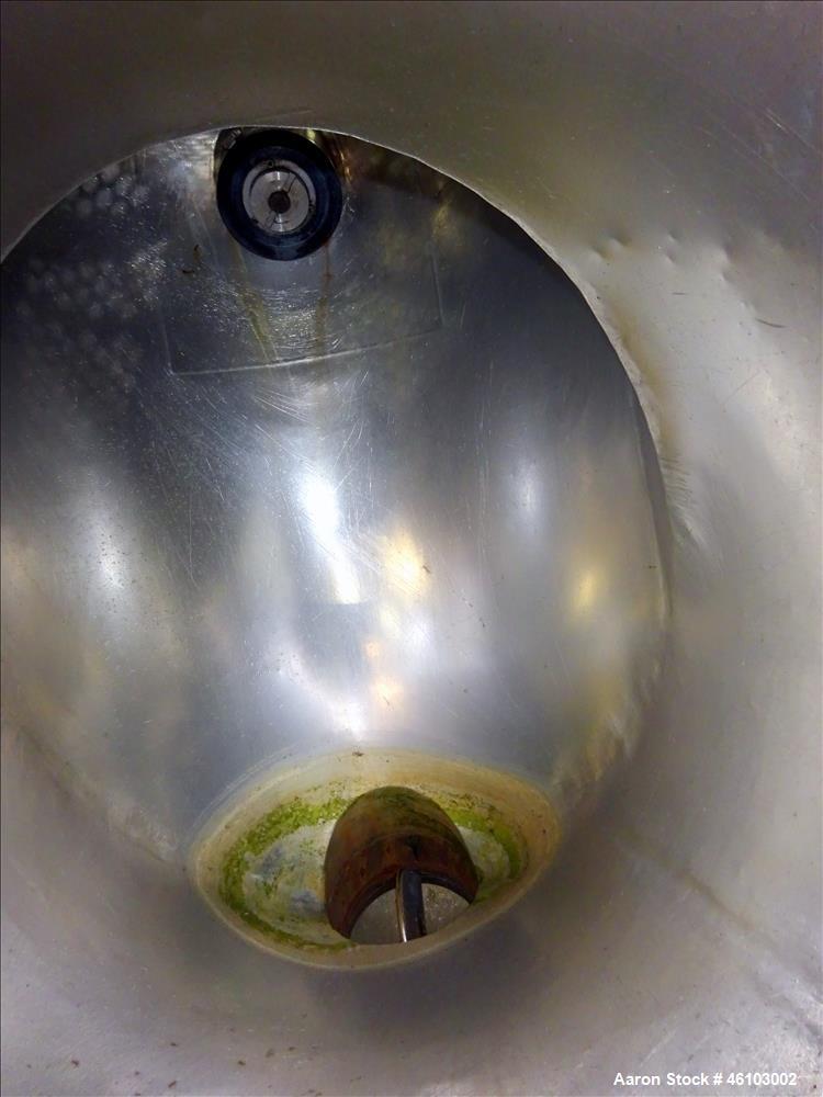 Used Twin Shell Blender, Approximate 20 Cubic Feet, 304 Stainless Steel.