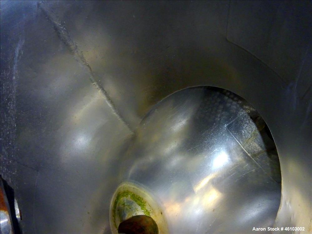 Used Twin Shell Blender, Approximate 20 Cubic Feet, 304 Stainless Steel.