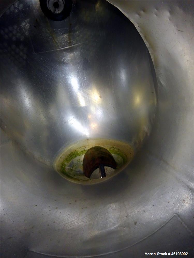 Used Twin Shell Blender, Approximate 20 Cubic Feet, 304 Stainless Steel.