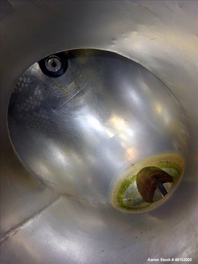 Used Twin Shell Blender, Approximate 20 Cubic Feet, 304 Stainless Steel.