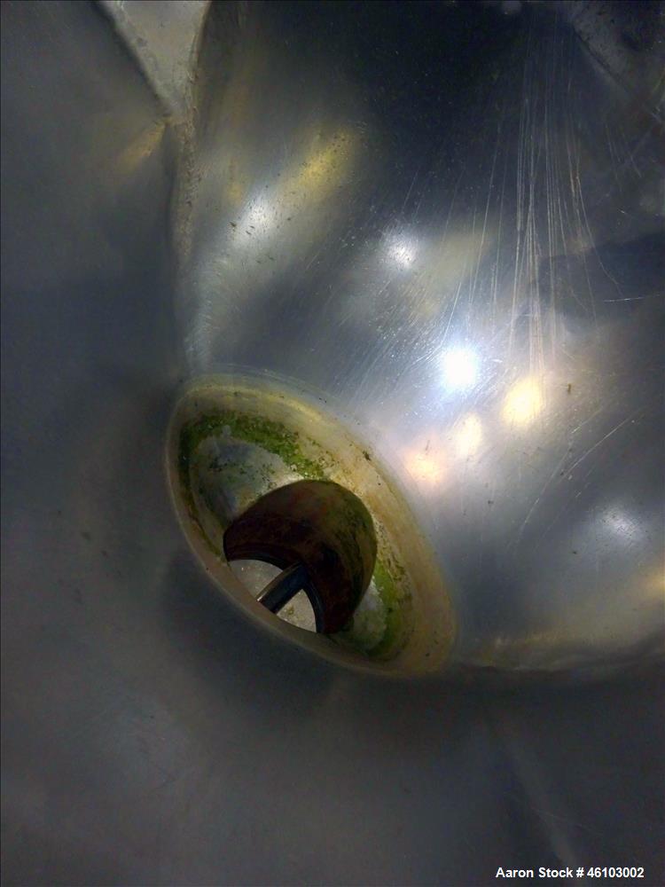 Used Twin Shell Blender, Approximate 20 Cubic Feet, 304 Stainless Steel.