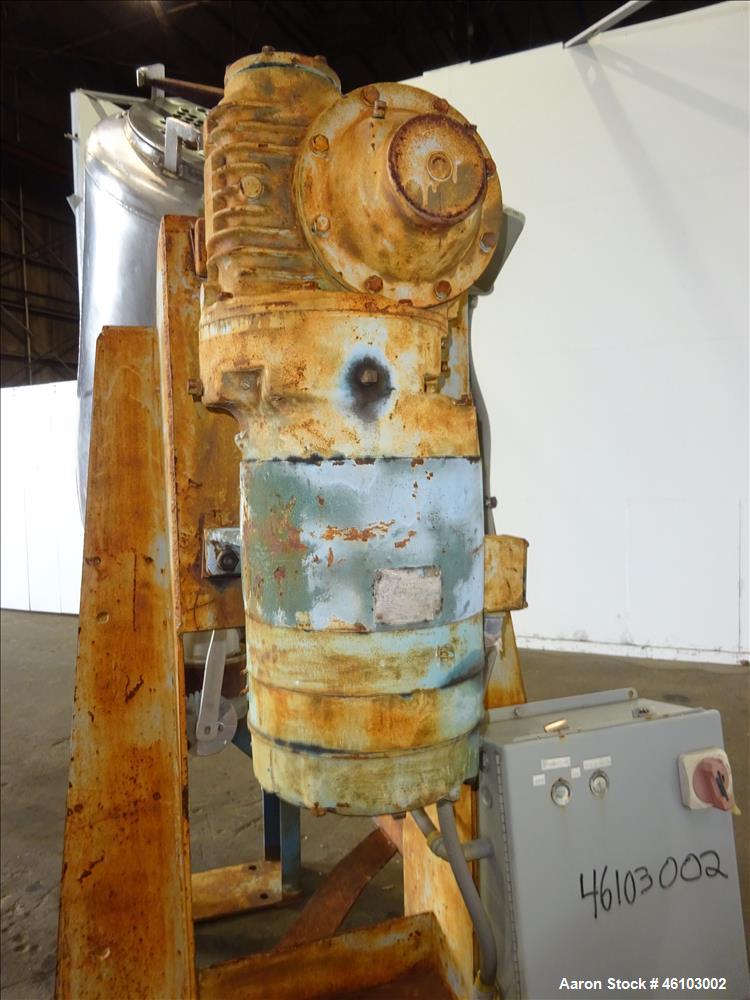 Used Twin Shell Blender, Approximate 20 Cubic Feet, 304 Stainless Steel.