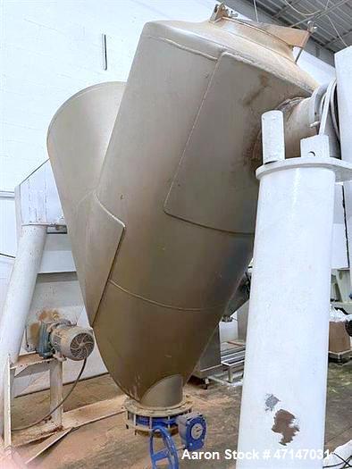 Used Patterson-Kelley 60 Cubic Foot Stainless Steel V-Blender with Intensifier Bar