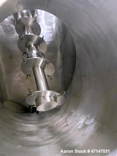 Used Patterson-Kelley 60 Cubic Foot Stainless Steel V-Blender with Intensifier Bar