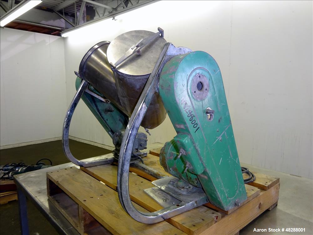 Used Patterson Kelley V-Blender, Approximate 8 Quart (0.26 Cubic Feet), 304 Sta