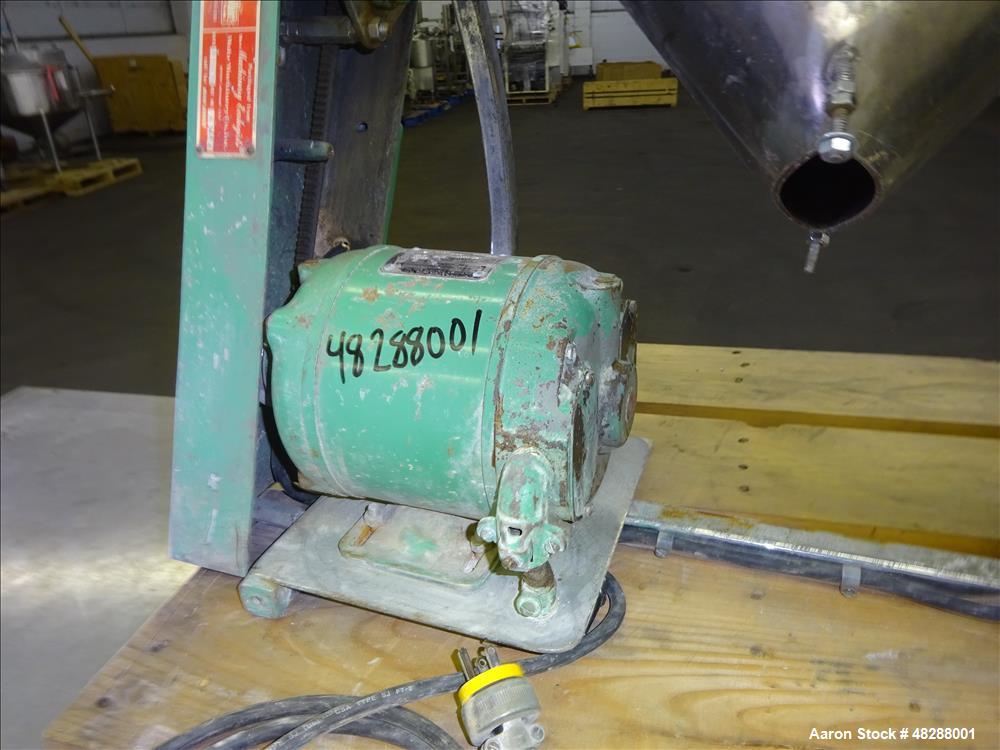 Used Patterson Kelley V-Blender, Approximate 8 Quart (0.26 Cubic Feet), 304 Sta