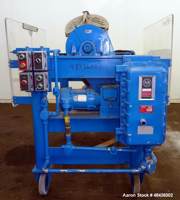 Used Patterson-Kelley twin Shell Dry Blender, 2 Cubic Feet, 316 Stainless Steel