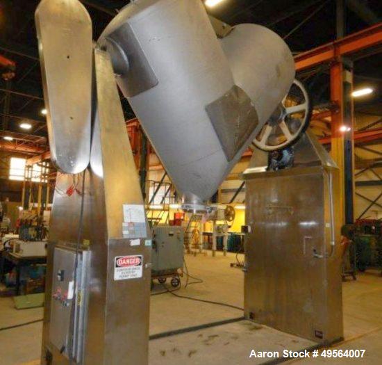 Used Patterson Kelley Twin Shell V-Blender. 75 Cubic Foot
