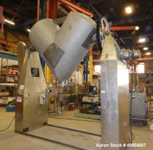 Used Patterson Kelley Twin Shell V-Blender. 75 Cubic Foot