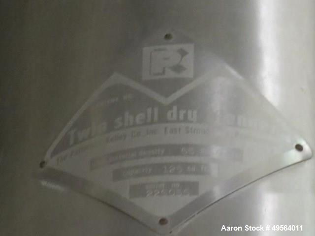 Used Patterson Kelley Twin Shell Dry V-Blender. 125 Cubic Foot