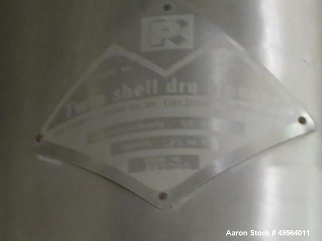 Used Patterson Kelley Twin Shell Dry V-Blender. 125 Cubic Foot
