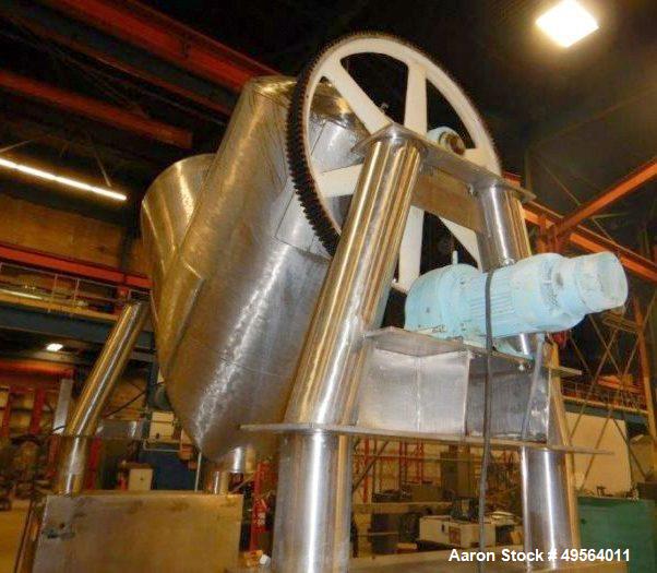 Used Patterson Kelley Twin Shell Dry V-Blender. 125 Cubic Foot