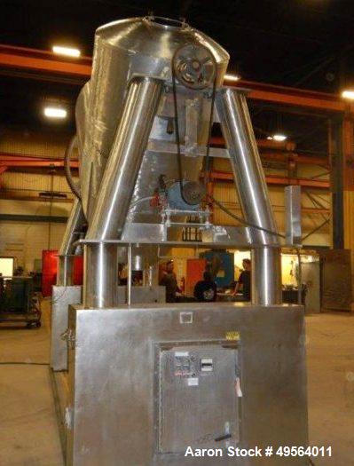 Used Patterson Kelley Twin Shell Dry V-Blender. 125 Cubic Foot