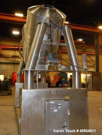 Used- Patterson Kelley Twin Shell Dry V-Blender. 125 Cubic Foot