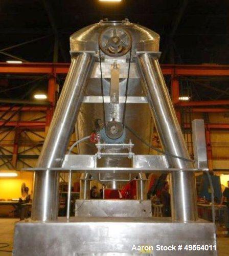 Used Patterson Kelley Twin Shell Dry V-Blender. 125 Cubic Foot