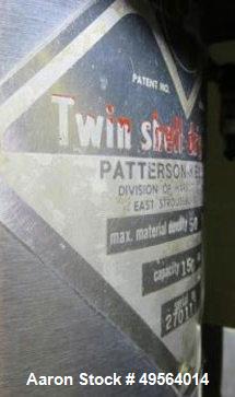 Used- Patterson Kelley Twin Shell Dry Blender. 150 Cubic Foot