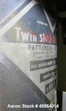 Used Patterson Kelley Twin Shell Dry Blender. 150 Cubic Foot