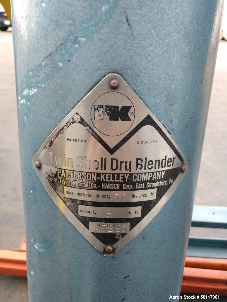 Used Patterson-Kelley 5 Cubic Foot V-Blender