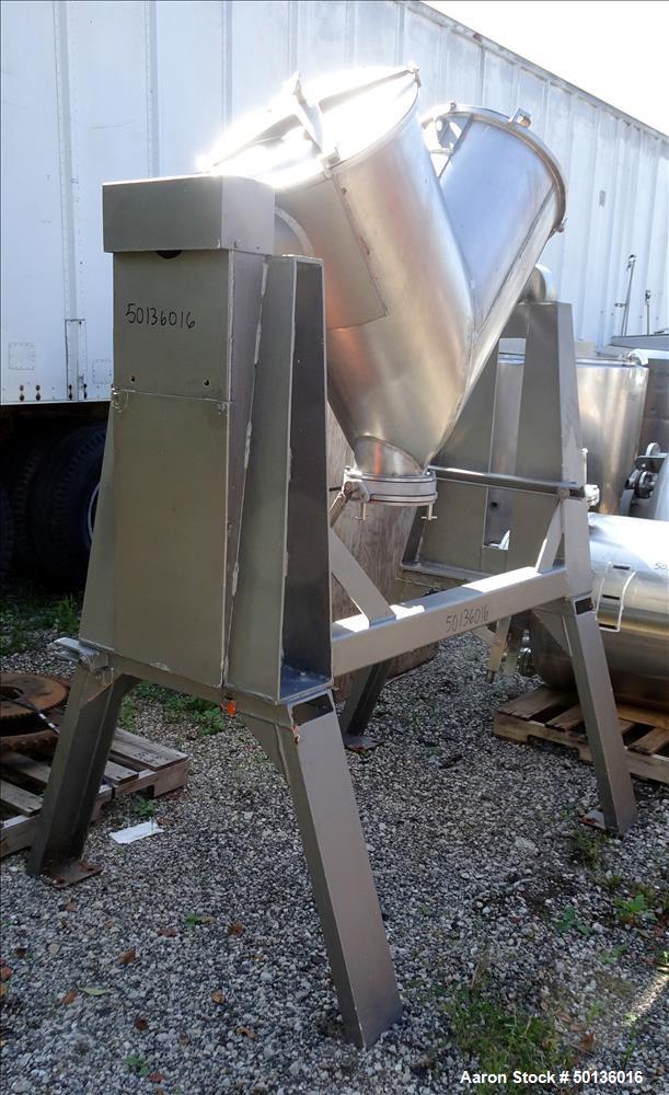 Used Patterson Kelley Twin Shell Dry Blender, 5 Cubic Foot Capacity