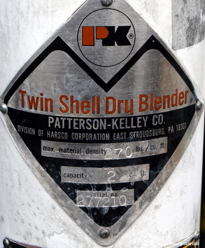 Used Patterson-Kelley Twin Shell Dry Blender,