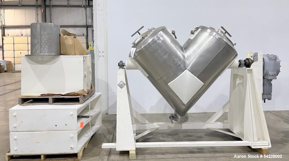 Used Patterson Kelley 20 Cu Ft Twin Shell V-Blender – Stainless Steel