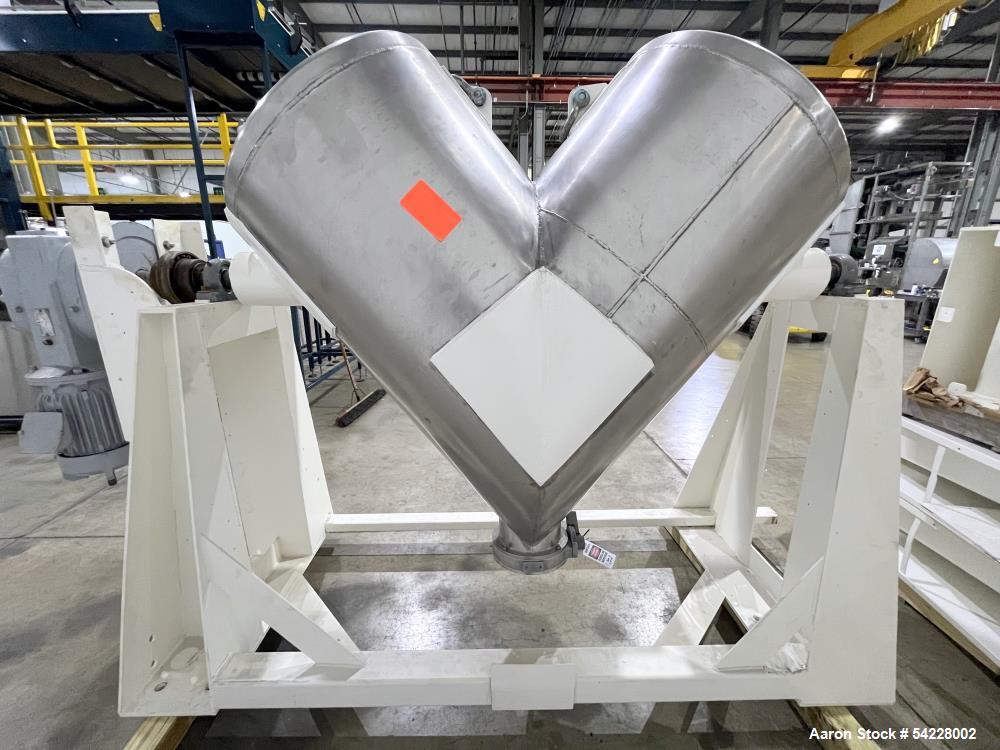 Used Patterson Kelley 20 Cu Ft Twin Shell V-Blender – Stainless Steel