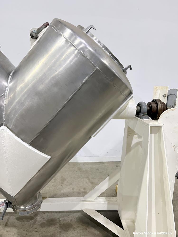 Used Patterson Kelley 20 Cu Ft Twin Shell V-Blender – Stainless Steel