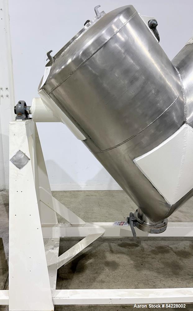 Used Patterson Kelley 20 Cu Ft Twin Shell V-Blender – Stainless Steel